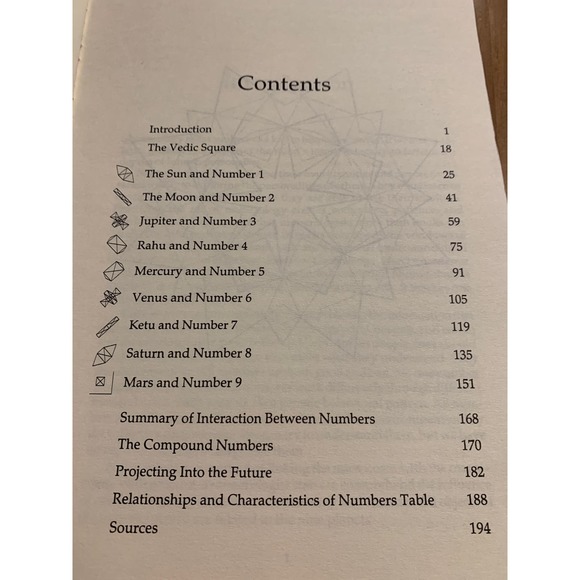 Numerology : With Tantra, Ayurveda, and Astrology Book by Harish Johari 1990 - Picture 9 of 11